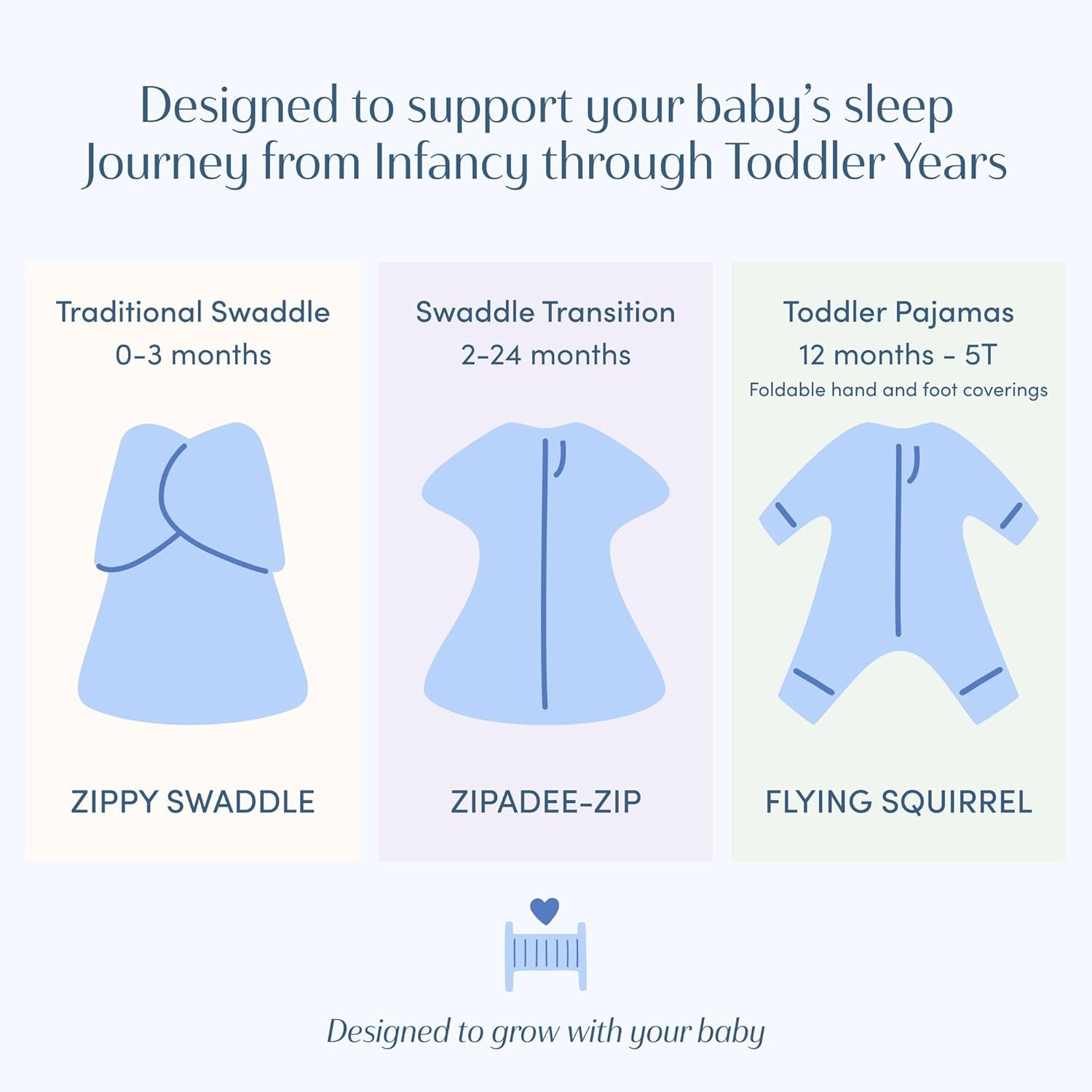 Zipadee-Zip Transition Swaddle - Cozy Baby Swaddle Blanket with Zipper Convenience - Roomy Wearable Blanket for Easy Diaper Changes - Friendly Fox, Small (4-8 Month)