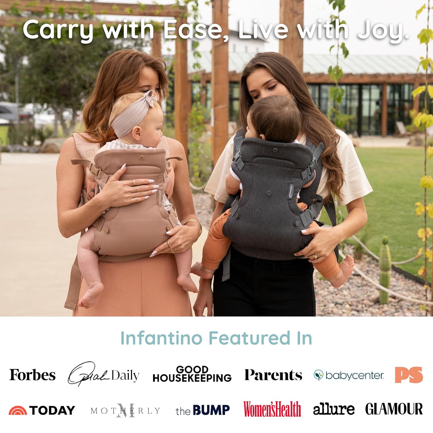 Flip Luxe 4-In-1 Baby Carrier Ergonomic 7-35 Lbs, Affogato