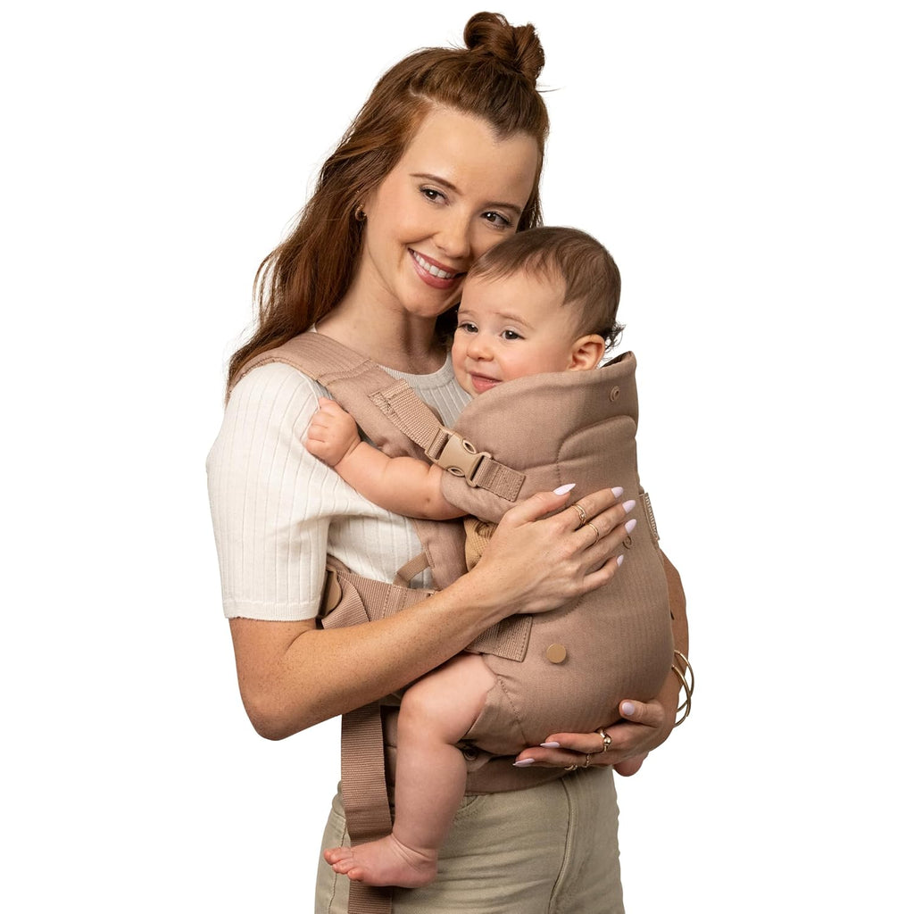Flip Luxe 4-In-1 Baby Carrier Ergonomic 7-35 Lbs, Affogato